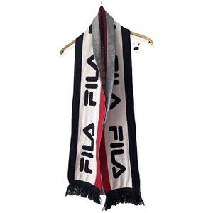 FILA Scarf With Tassles Warm Winter Unisex One Size Winter Warm Skiing